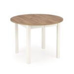 Stół rozkładany RINGO 102x102 - 142 cm dąb craft / biały MDF do jadalni - obrazek 9