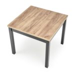 Stół rozkładany TIAGO KWADRAT 90x90 - 125 cm dąb craft / czarny MDF do jadalni - obrazek 14