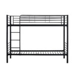 Łóżko piętrowe BUNKY 90x200 cm czarny do sypialni - obrazek 3