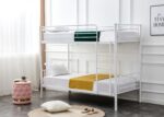 Łóżko piętrowe BUNKY 90x200 cm biały do sypialni - obrazek 2