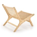 Fotel rattanowy FODEN 2 65 cm naturalny rattan do salonu - obrazek 4