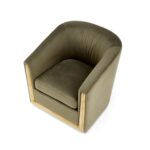 Fotel wypoczynkowy ENRICO 77 cm zielony velvet do salonu - obrazek 11