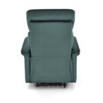Fotel rozkładany SEMIR z USB 80 cm ciemny zielony / zielony velvet do salonu - obrazek 5
