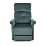 Fotel rozkładany SEMIR z USB 80 cm ciemny zielony / zielony velvet do salonu - obrazek 4