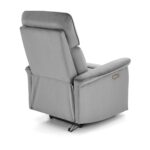 Fotel rozkładany SEMIR z USB 80 cm popielaty velvet do salonu - obrazek 7