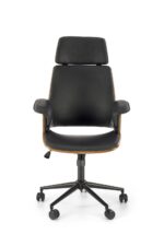 Fotel gabinetowy WEBER 65 cm orzechowy / czarny do biura i gabinetu - obrazek 8