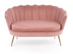 Fotel wypoczynkowy AMORINITO XL 127 cm różowy velvet do salonu - obrazek 2