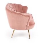 Fotel wypoczynkowy AMORINITO XL 127 cm różowy velvet do salonu - obrazek 5