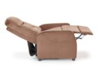 Fotel rozkładany FELIPE 2 64 cm beżowy velvet z funkcją relax do salonu - obrazek 5