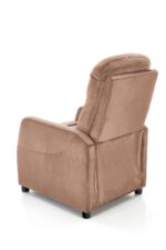 Fotel rozkładany FELIPE 2 64 cm beżowy velvet z funkcją relax do salonu - obrazek 4