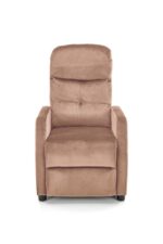 Fotel rozkładany FELIPE 2 64 cm beżowy velvet z funkcją relax do salonu - obrazek 8