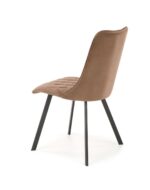 Krzesło K450 tapicerowane velvet beżowy do jadalni - obrazek 3