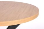 Stół rozkładany PERONI 100x100 - 250 cm dąb złoty / czarny do jadalni - obrazek 16