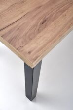 Stół rozkładany TIAGO 80x140 - 220 cm dąb craft / czarny do jadalni - obrazek 14