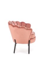 Fotel wypoczynkowy ANGELO 73 cm różowy velvet do salonu - obrazek 5
