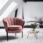 Fotel wypoczynkowy ANGELO 73 cm różowy velvet do salonu - obrazek 3
