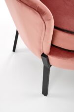 Fotel wypoczynkowy ANGELO 73 cm różowy velvet do salonu - obrazek 8
