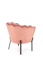 Fotel wypoczynkowy ANGELO 73 cm różowy velvet do salonu - obrazek 11