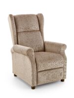 Fotel rozkładany AGUSTIN 75 cm beżowy z funkcją relax do salonu - obrazek 5