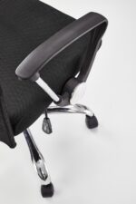 Fotel pracowniczy VIRE 61 cm czarny do biura i gabinetu - obrazek 5