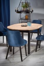 Stół rozkładany RINGO 102x102 - 142 cm dąb artisan / czarny do jadalni - obrazek 6