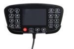 Fotel masujący SOLARIA z masażem 72 cm popielaty / kremowy eco skóra do wnętrza - obrazek 2
