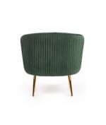 Fotel wypoczynkowy CROWN 78 cm zielony velvet do salonu - obrazek 10