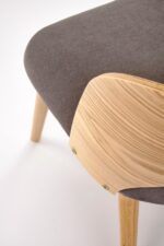 Krzesło CADIZ 52 cm dąb naturalny / popielaty zestaw 2 szt do jadalni - obrazek 10