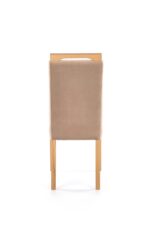 Krzesło CLARION 42 cm jasny brąz / miodowy zestaw 2 szt do jadalni - obrazek 4