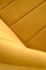Krzesło K538 tapicerowane velvet musztardowy do jadalni - obrazek 10