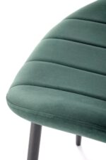 Krzesło K538 tapicerowane velvet ciemny zielony do jadalni - obrazek 8