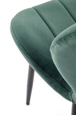 Krzesło K538 tapicerowane velvet ciemny zielony do jadalni - obrazek 9