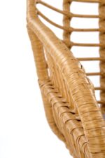 Krzesło K541 rattan syntetyczny naturalny / popielaty do jadalni - obrazek 8