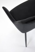 Krzesło K558 tapicerowane velvet czarny do jadalni - obrazek 9