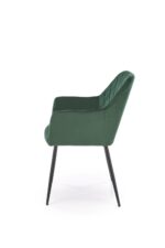 Krzesło K558 tapicerowane velvet ciemny zielony do jadalni - obrazek 4