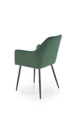 Krzesło K558 tapicerowane velvet ciemny zielony do jadalni - obrazek 2