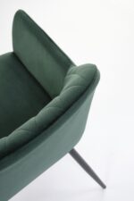 Krzesło K558 tapicerowane velvet ciemny zielony do jadalni - obrazek 8