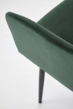 Krzesło K558 tapicerowane velvet ciemny zielony do jadalni - obrazek 9