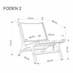 Fotel rattanowy FODEN 2 65 cm naturalny rattan do salonu - obrazek 12