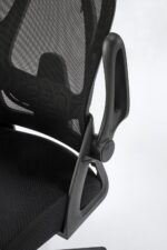 Fotel gabinetowy NEGRO TILT czarny do biura - obrazek 11