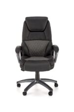 Fotel gabinetowy STEVEN 65 cm popielaty / czarny do biura i gabinetu - obrazek 4