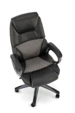 Fotel gabinetowy STEVEN 65 cm popielaty / czarny do biura i gabinetu - obrazek 6
