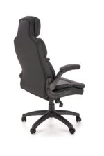 Fotel gabinetowy VALERIO 67 cm popielaty / czarny do biura i gabinetu - obrazek 2