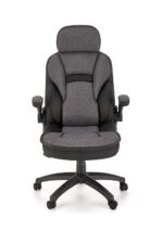 Fotel gabinetowy VALERIO 67 cm popielaty / czarny do biura i gabinetu - obrazek 5