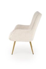 Fotel wypoczynkowy AMARO 70 cm kremowy do salonu - obrazek 3