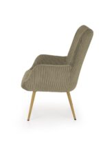 Fotel wypoczynkowy AMARO 70 cm oliwkowy do salonu - obrazek 4