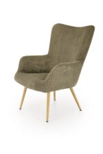 Fotel wypoczynkowy AMARO 70 cm oliwkowy do salonu - obrazek 3