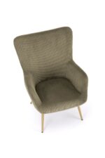 Fotel wypoczynkowy AMARO 70 cm oliwkowy do salonu - obrazek 7