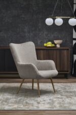 Fotel wypoczynkowy AMARO 70 cm popielaty do salonu - obrazek 8