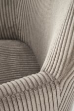Fotel bujany BELMIRO 72 cm popielaty z funkcją bujania do salonu - obrazek 10
